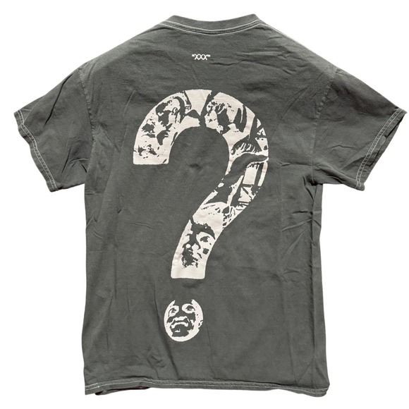 XXXTENTACION Bad Vibes Forever Graphic T-Shirt Gray SM Question Mark - Picture 3 of 7